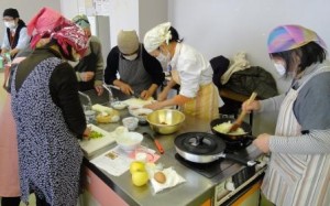 生徒料理様子